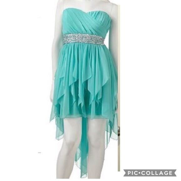 My Michelle sequin strapless handkerchief … - Picture 12 of 16